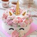 TOODOO 7 Pieces Unicorn Silicone Cake Topper Molds Unicorn Horn Ears and Eyelash Cake Decoration Molds for Fondant Cake Chocolate Cupcake (Grey) - B07BR98NWT